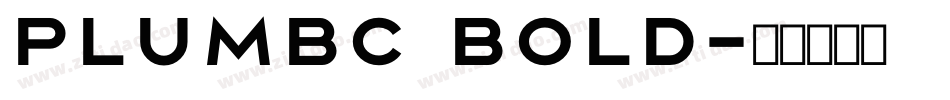 PlumbC Bold字体转换